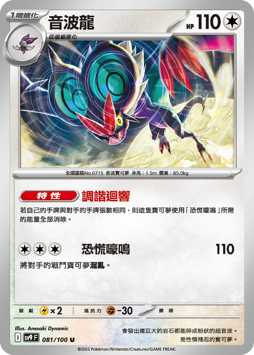 SV9F 081/100 音波龍 U