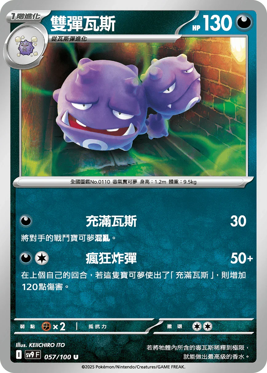 SV9F 057/100 雙彈瓦斯 U