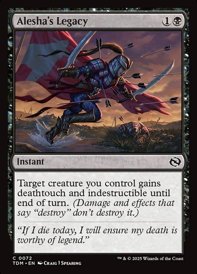 [Foil] TDM 072 Alesha's Legacy C