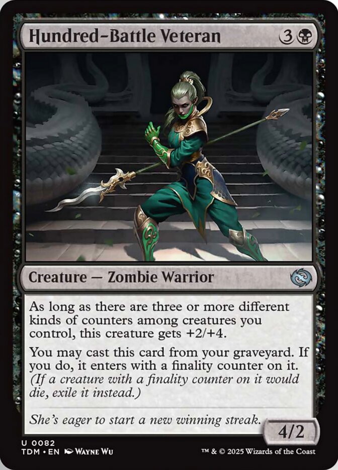 [Foil] TDM 082 Hundred-Battle Veteran U