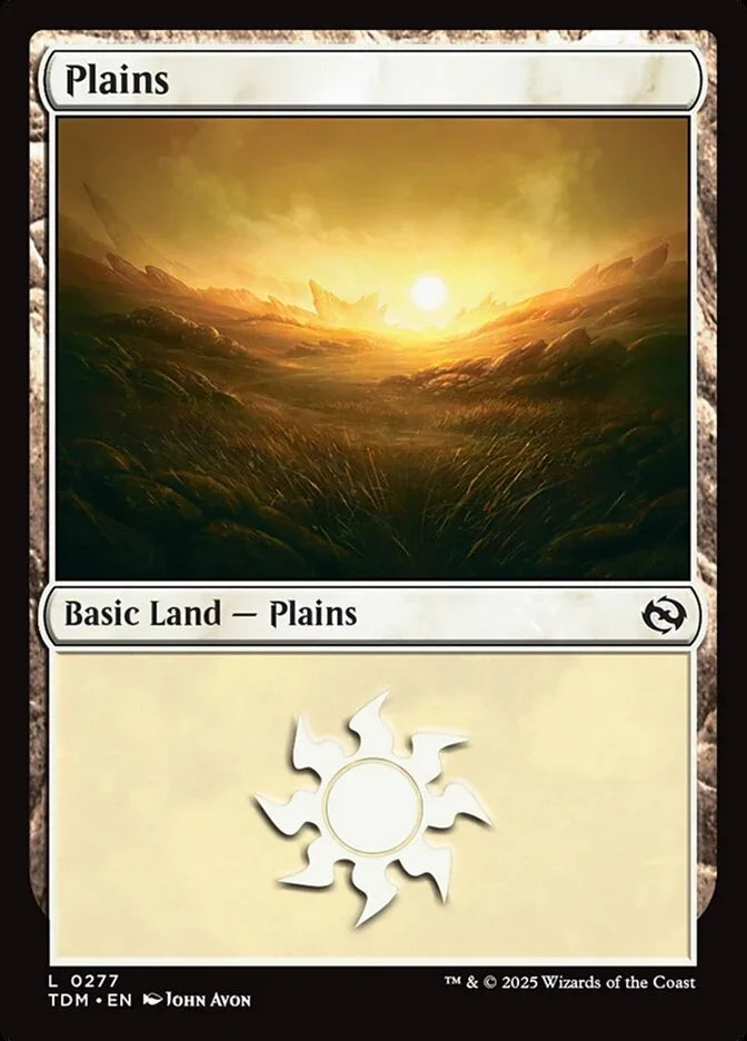 [Foil] TDM 277 Plains (0277) L