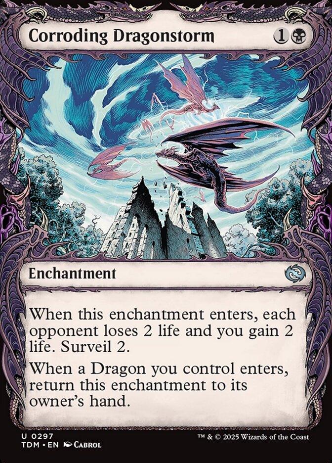 [Foil] TDM 297 Corroding Dragonstorm (0297 - Showcase) U