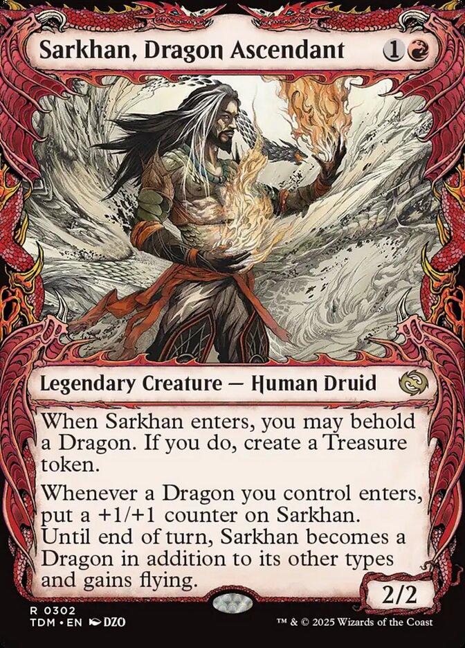 TDM 302 Sarkhan, Dragon Ascendant (0302 - Showcase) R