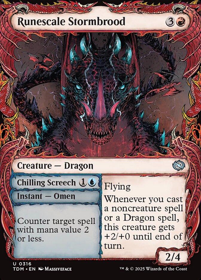 [Foil] TDM 316 Runescale Stormbrood (0316 - Showcase) U