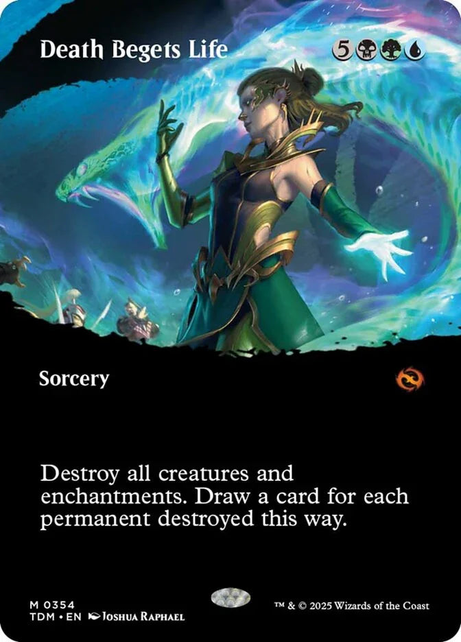 [Foil] TDM 354 Death Begets Life (0354 - Borderless) M