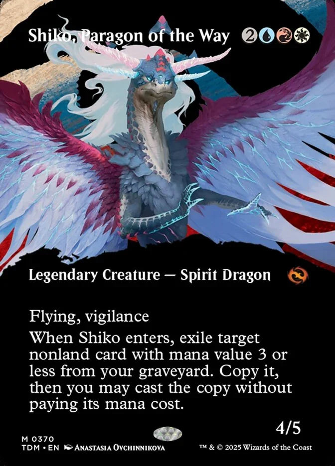 [Foil] TDM 370 Shiko, Paragon of the Way (0370 - Borderless) M