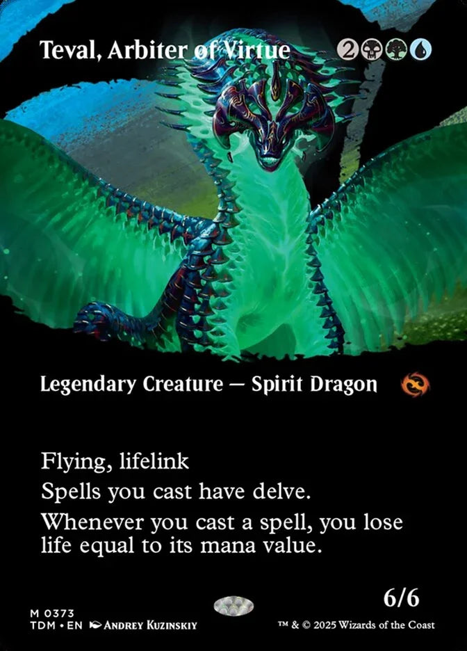 [Foil] TDM 373 Teval, Arbiter of Virtue (0373 - Borderless) M