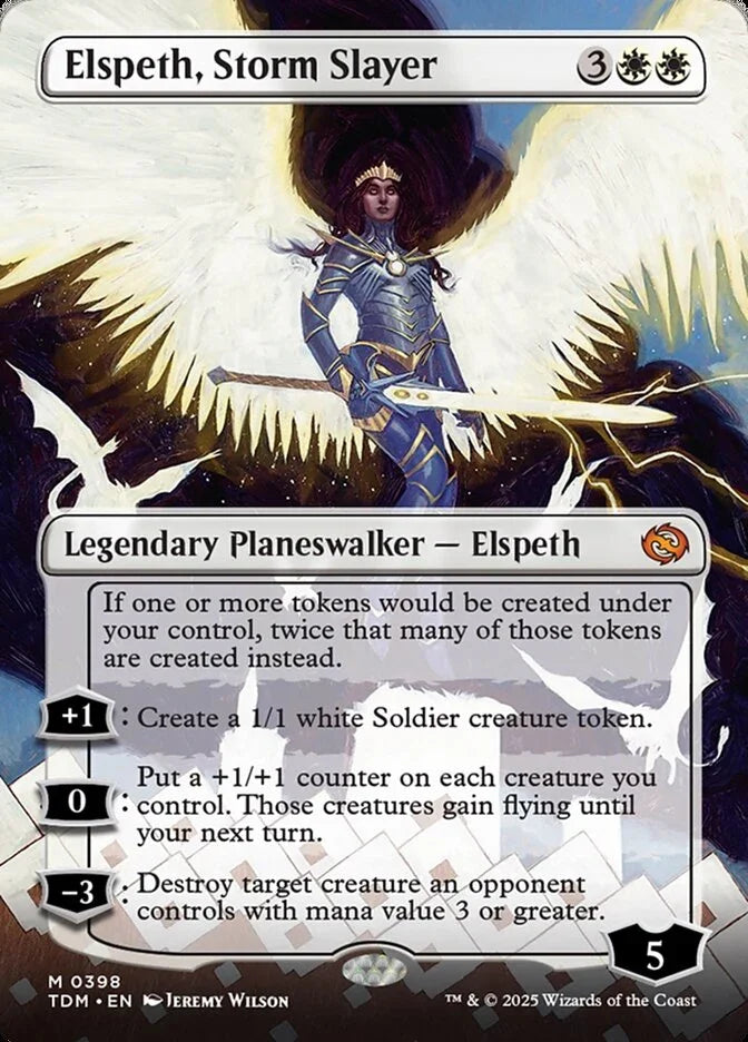[Foil] TDM 398 Elspeth, Storm Slayer (0398 - Borderless) M