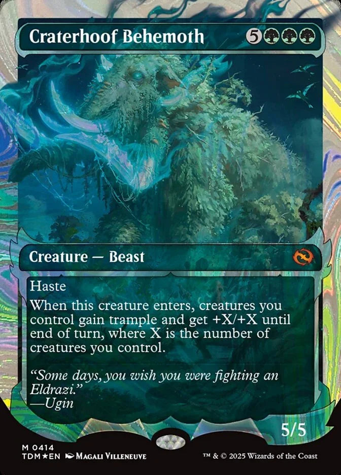 [Foil] TDM 414 Craterhoof Behemoth (0414 - Ghostfire Showcase Halo Foil) M