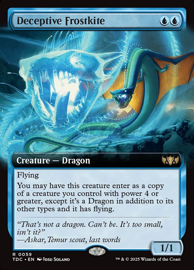 TDC 059 Deceptive Frostkite (0059 - Extended Art) R