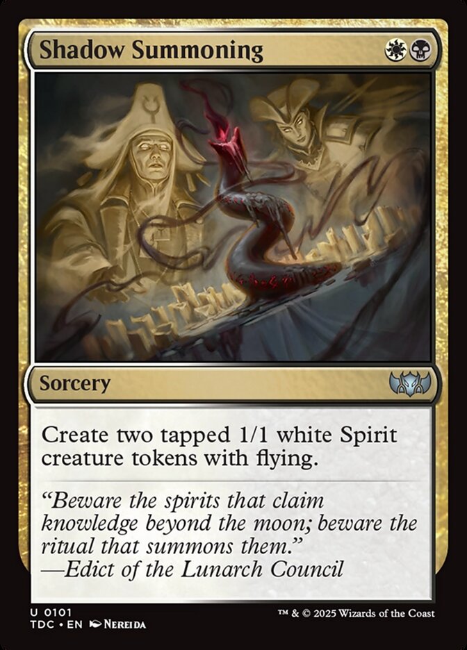 TDC 101 Shadow Summoning U