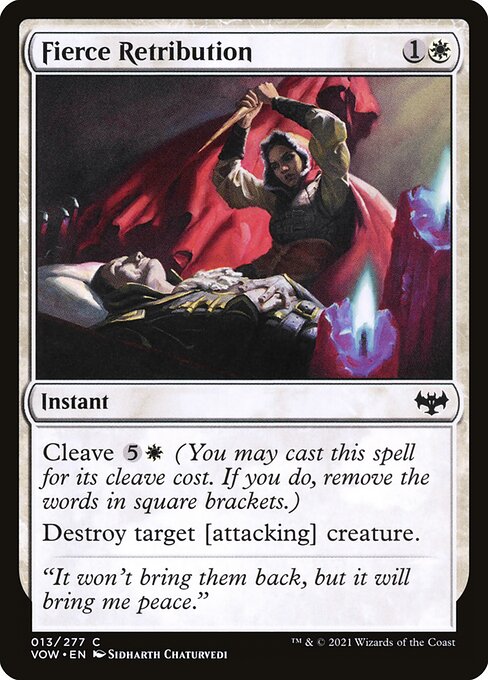 [Foil] VOW 013 Fierce Retribution C