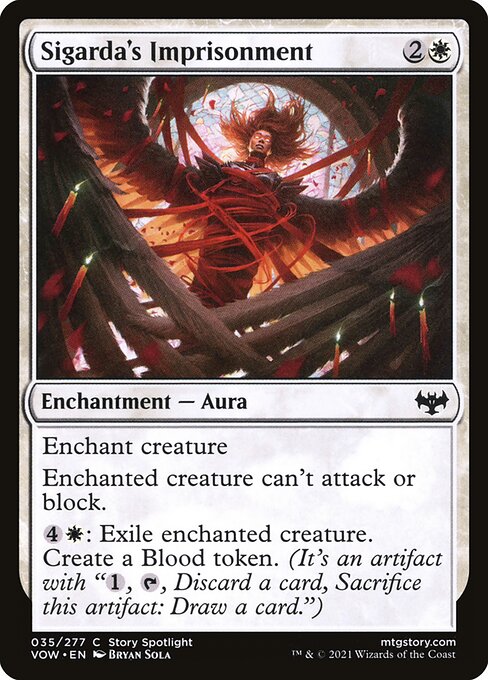 [Foil] VOW 035 Sigarda's Imprisonment C