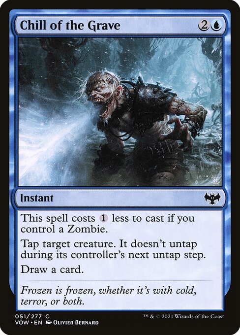 [Foil] VOW 051 Chill of the Grave C