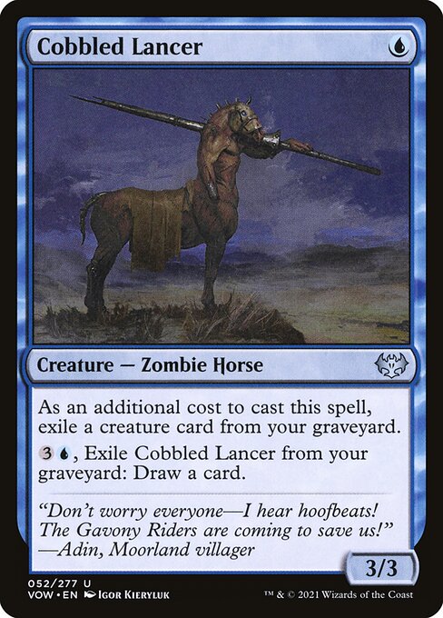 [Foil] VOW 052 Cobbled Lancer U