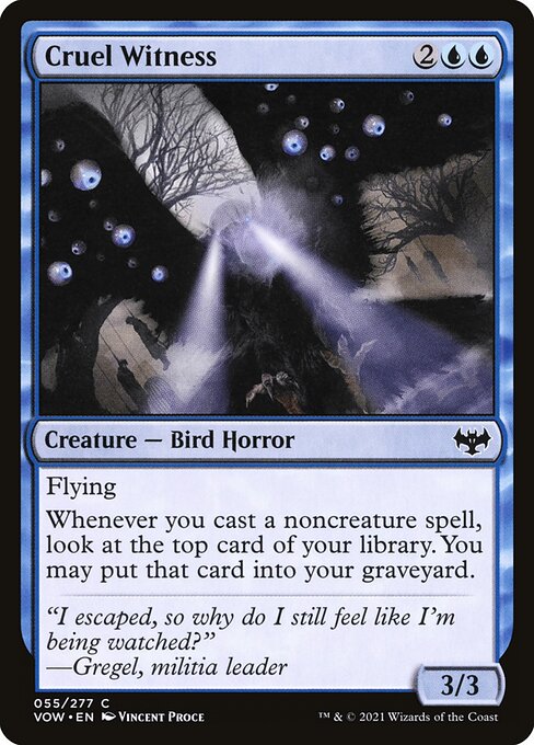 [Foil] VOW 055 Cruel Witness C