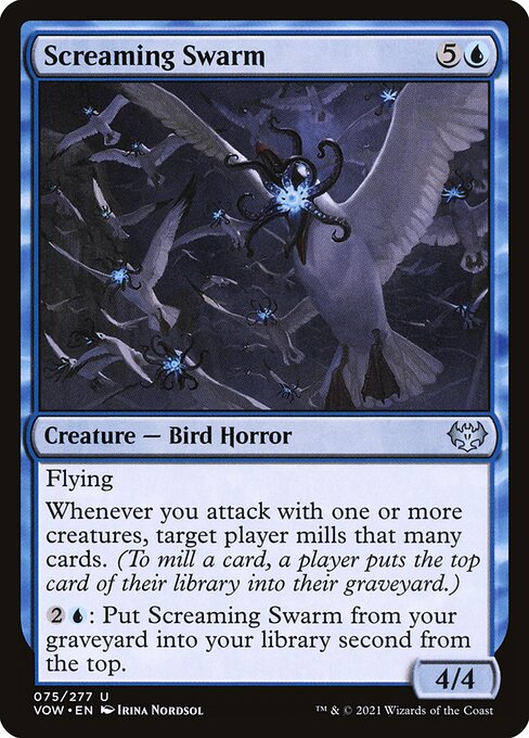 [Foil] VOW 075 Screaming Swarm U