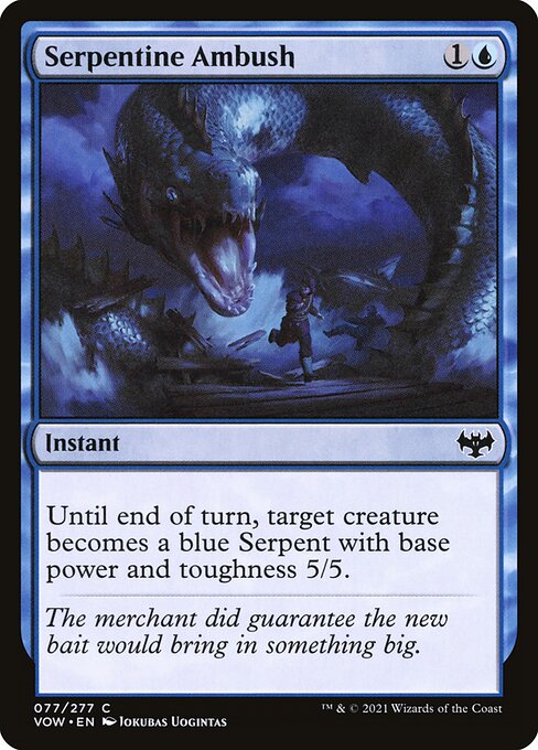 [Foil] VOW 077 Serpentine Ambush C