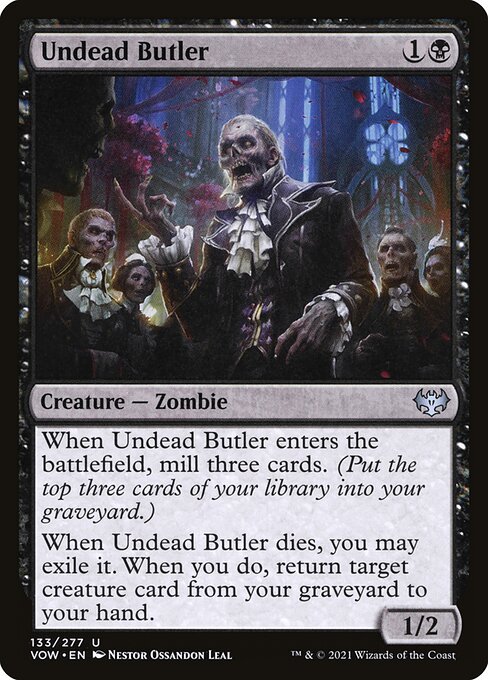 [Foil] VOW 133 Undead Butler U