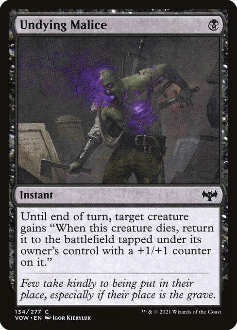 [Foil] VOW 134 Undying Malice C