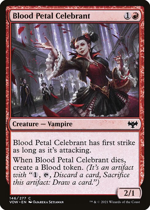 [Foil] VOW 146 Blood Petal Celebrant C