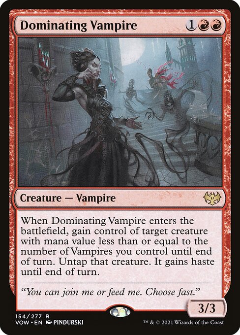 [Foil] VOW 154 Dominating Vampire R