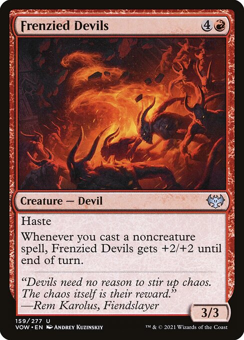 [Foil] VOW 159 Frenzied Devils U