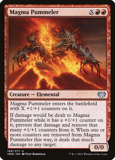[Foil] VOW 169 Magma Pummeler U
