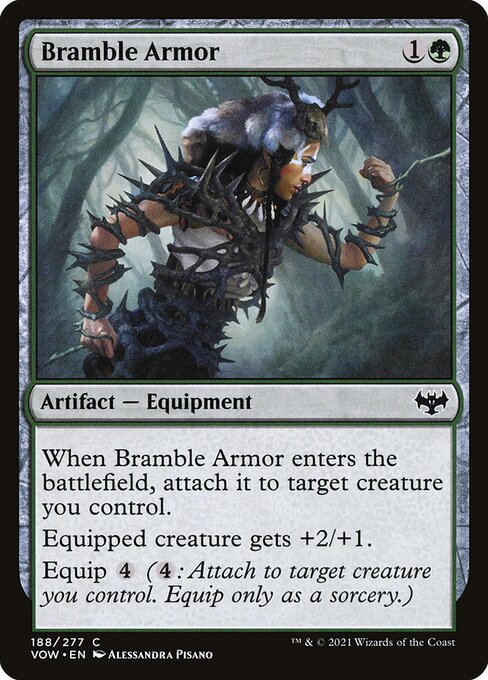 [Foil] VOW 188 Bramble Armor C