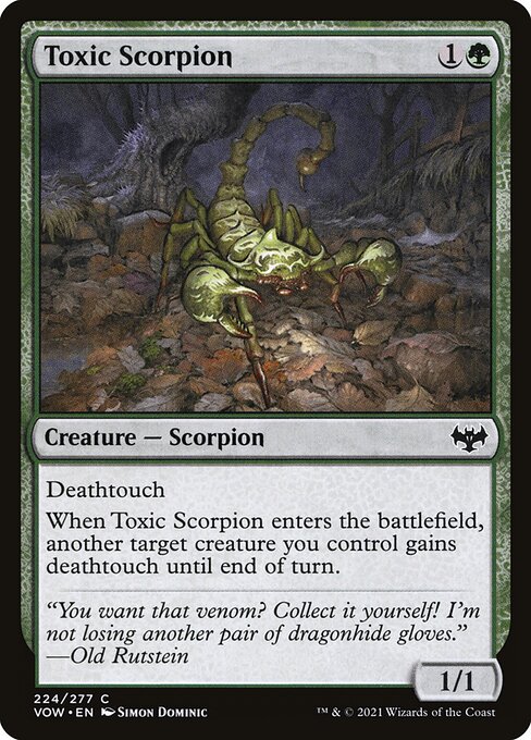[Foil] VOW 224 Toxic Scorpion C