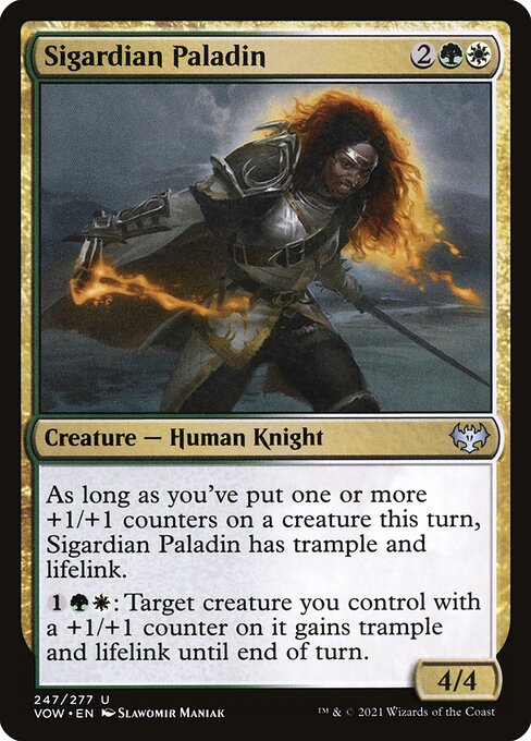 [Foil] VOW 247 Sigardian Paladin U