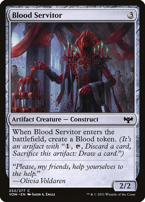 [Foil] VOW 252 Blood Servitor C