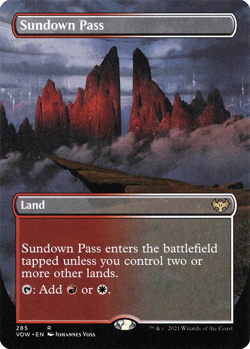 [Foil] VOW 285 Sundown Pass (Borderless) R