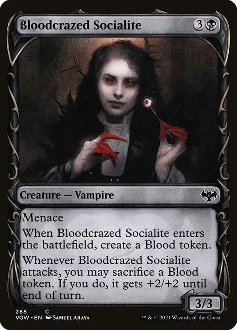 [Foil] VOW 288 Bloodcrazed Socialite (Showcase) C
