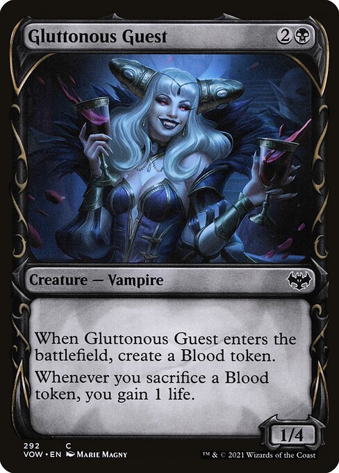 [Foil] VOW 292 Gluttonous Guest (Showcase) C