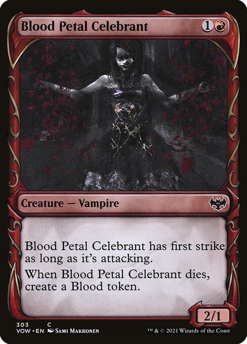 [Foil] VOW 303 Blood Petal Celebrant (Showcase) C