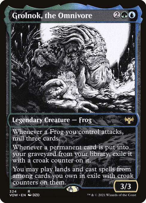 [Foil] VOW 324 Grolnok, the Omnivore (Eternal Night) R