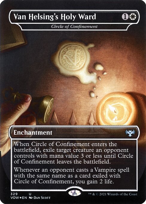 [Foil] VOW 329 Circle of Confinement (Van Helsing's Holy Ward - Dracula Series) U