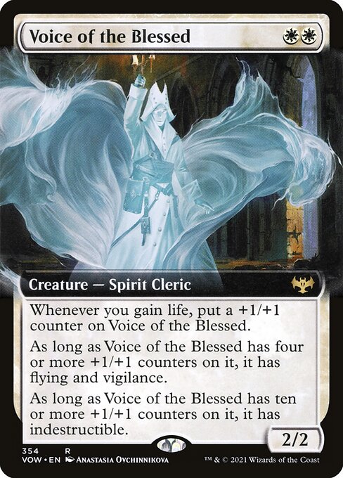[Foil] VOW 354 Voice of the Blessed (Extended Art) R