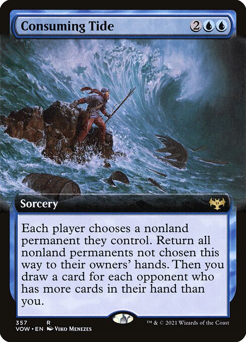 [Foil] VOW 357 Consuming Tide (Extended Art) R