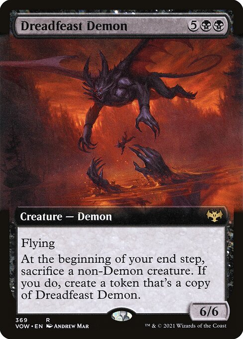 [Foil] VOW 369 Dreadfeast Demon (Extended Art) R
