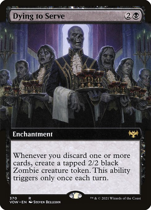 [Foil] VOW 370 Dying to Serve (Extended Art) R