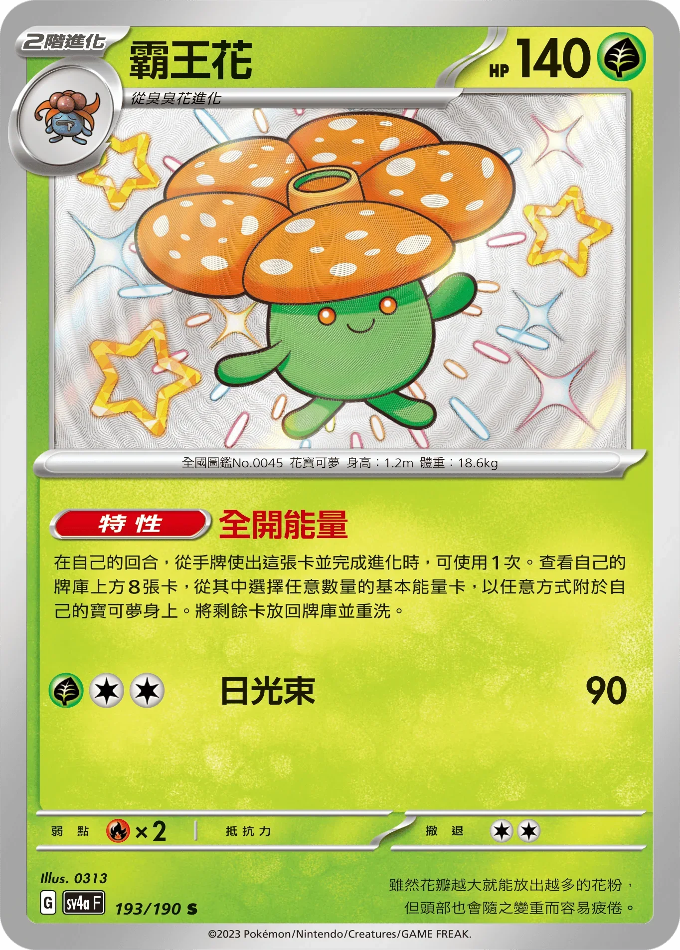 SV4aF 193/190 霸王花 S