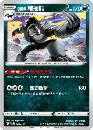 SCA 064/135 伽勒爾堵攔熊