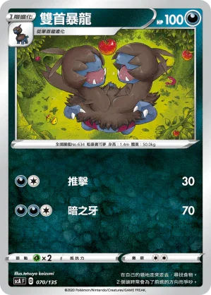 SCA 070/135 雙首暴龍