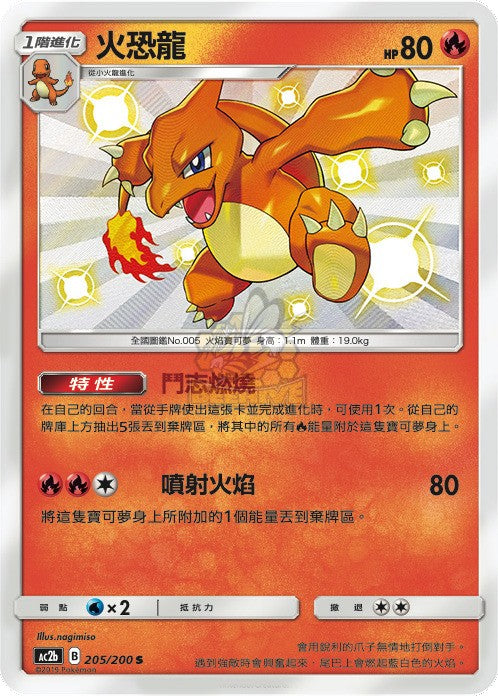 AC2b 205/200 火恐龍 S