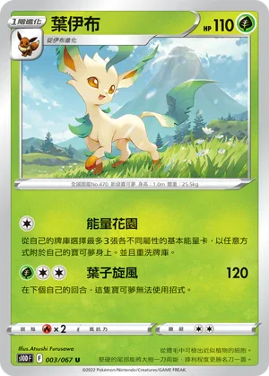 S10DF 003/067 葉伊布 U