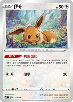 S10PF 054/067 伊布 C