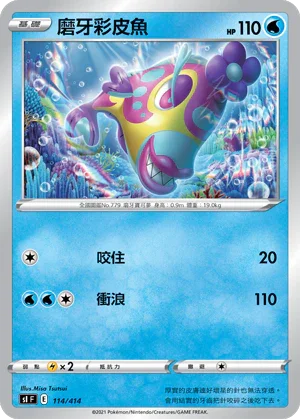 SIF 114/414 磨牙彩皮魚