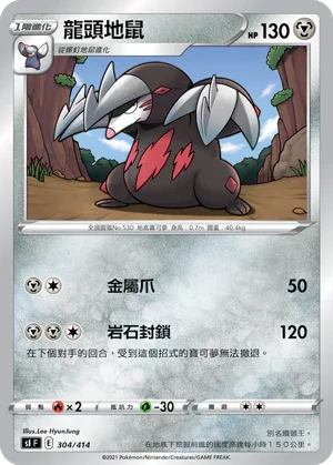 SIF 304/414 龍頭地鼠
